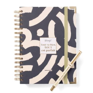 Set d'Agenda Office 2025-26 Journalier + stylo - Tout va bien, tout est parfait