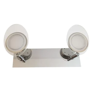 Aplique KDS Cromo x2 Luces Led