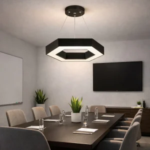Lámpara De Techo Colgante Hexagonal Moderna