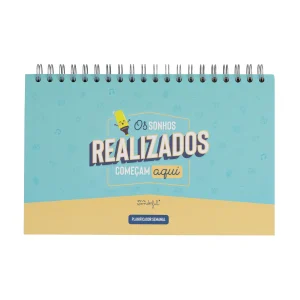 Organizador semanal - Os sonhos realizados começam aquí