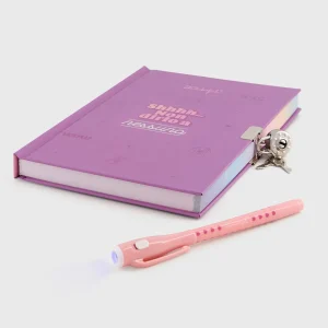 Diario personale + penna con inchiostro normale e invisibile - Shhhh… non dirlo a nessuno