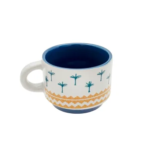 Mug gres 150 ml, azul