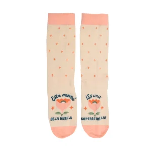 Calcetines T 35-38 - Esta mamá deja huella ¡Es una superestrella!.