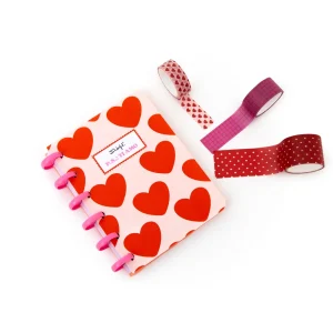 Set di quaderno A6 per lasciare messaggi d’amore + 3 washi tape - P.S.: Ti amo