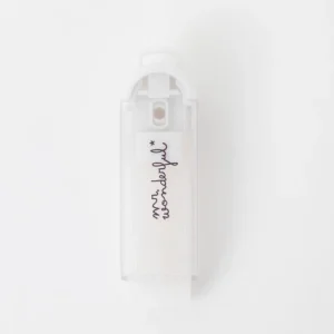 Goma de borrar con funda dosificadora - Glitter blanco