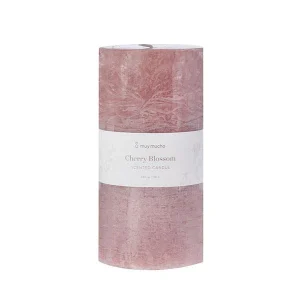 Vela cilíndrica Cherry Blossom