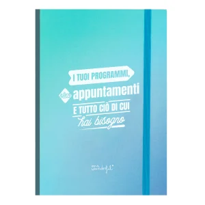 Quaderno con note adesive blu - I tuoi programmi, i tuoi appuntamenti e tutto ciò di cui hai bisogno