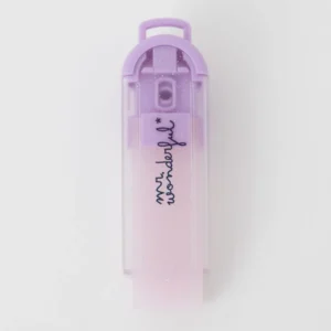Goma de borrar con funda dosificadora - Glitter lila