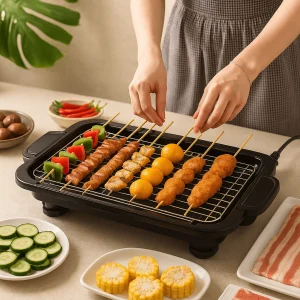 Parrilla Eléctrica Barbacoa sin Humo Interior Exterior