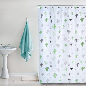 Cortina de baño plástica completa Linea Premium