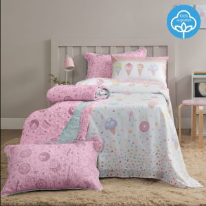 Juego de sábanas Fantasia Teens 1 1/2 plaza 100% algodón