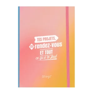 Carnet de notes adhésives rose - Tes projets, tes rendez-vous et tout ce qu'il te faut