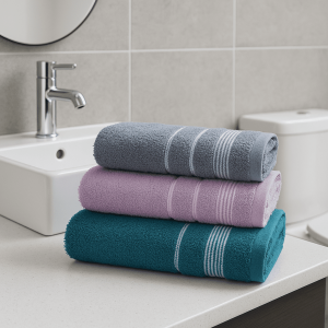 Toallón de Baño Santista Prata Chevron