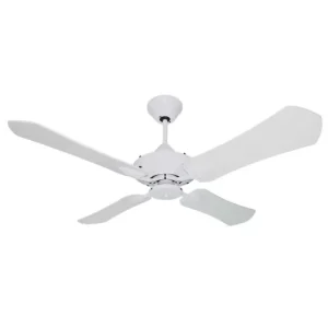 Ventilador de Techo Ibiza Blanco con Palas de Madera Laqueadas Blancas