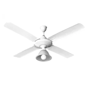 Ventilador de Techo Airplane con Capelina Basic y Palas Metálicas Blancas