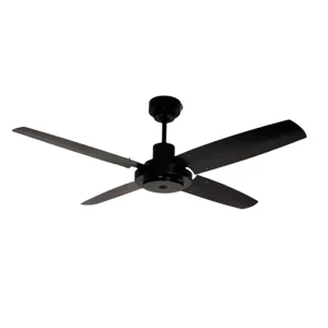 Ventilador de Techo Barcelona Negro con Palas Metálicas