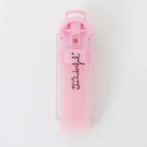Goma de borrar con funda dosificadora - Glitter rosa