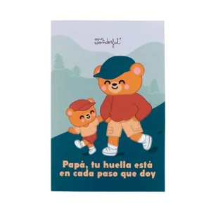 Postal - Papá, tu huella está en cada paso que doy