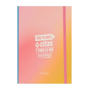 Libreta con notas adhesivas rosa - Tus planes, tus citas y todo lo que necesitas