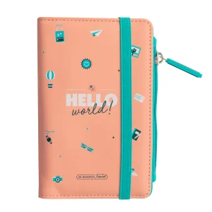 Passportholder pink - Hello world!
