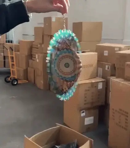 Adorno Giratorio de Jardín con Forma de Mandala