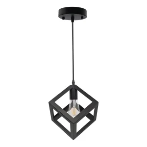 Lámpara De Techo Colgante Vintage Tipo Cubo. Exito Corp