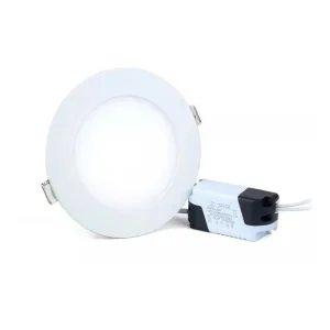 Panel Led 9w Circular Incrustar Luz Calida