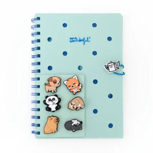 Set de libreta A5 con charms - Verde