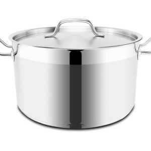 Olla de Acero Inoxidable Apta Incluso Para Horno