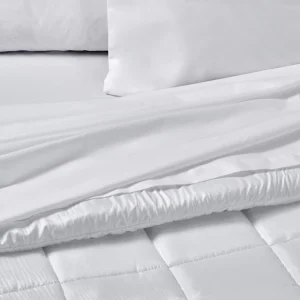 Juego de Sábanas Danubio Blancas 144 Hilos X 2 ½ Pl