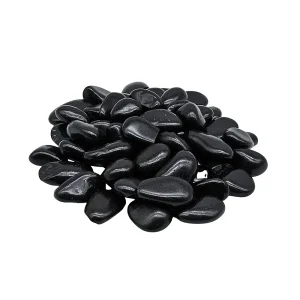 Bolsa de Piedras Negras Lisas