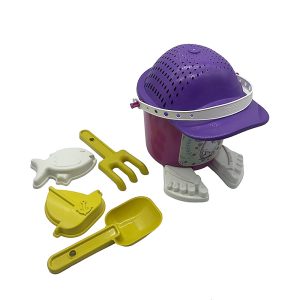 Balde De Playa Forma De Gorro Con Accesorios