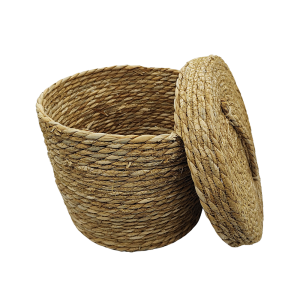 Canasto con Tapa Mimbre Varios Tamaños