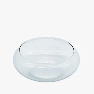 Florero de Vidrio Tipo Pecera 16,5cm Diámetro