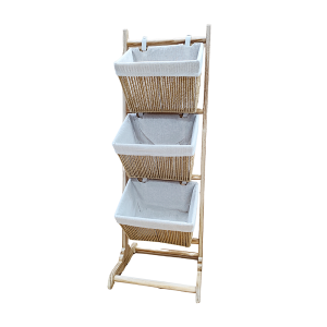 Organizador – Cestas con Soporte de Madera