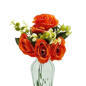 Ramo Rosita con Hojas Mini Eucalipto