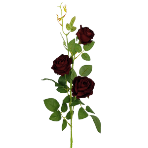 Vara Rosa Terciopelo x3